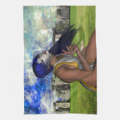 Stonehenge-meditatie Theedoek (Verticaal)