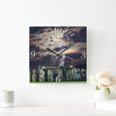 Stonehenge Mystical Druid Art History Horloge (Maison)