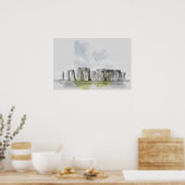 Stonehenge Oude Monument Poster - Mystieke Kunst (Keuken)