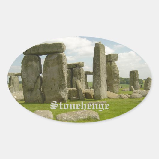 Stonehenge Ovale Sticker (Voorkant)