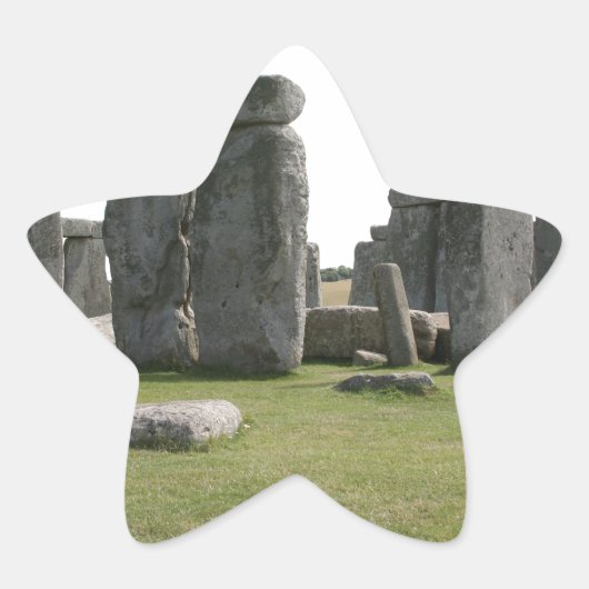 Stonehenge Ster Sticker (Voorkant)