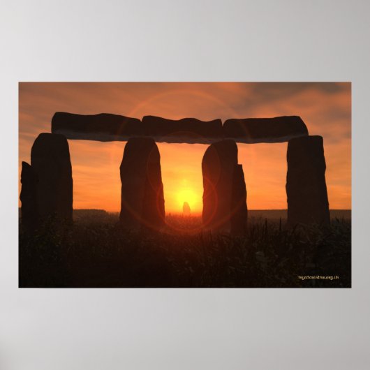 Stonehenge Sunrise Poster (Voorkant)
