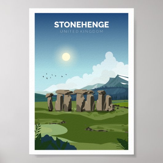 Stonehenge Travel Poster (Voorkant)