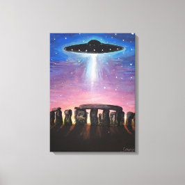 Stonehenge UFO Canvas Afdruk