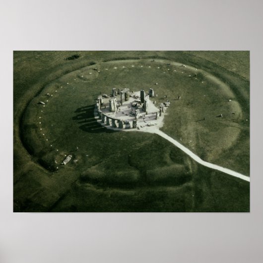 Stonehenge uit de lucht poster (Voorkant)