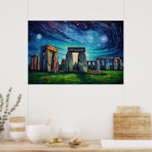 Stonehenge | Van Gogh Inspiratie Poster (Keuken)
