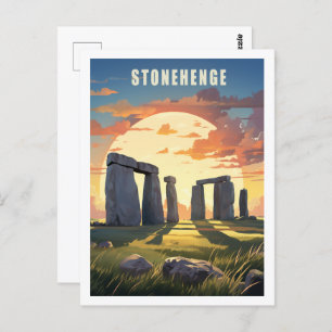 Stonehenge Verenigd Koninkrijk Beroemde reisplaats Briefkaart