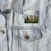 Stonehenge Vierkante Button 5,1 Cm (In situ)