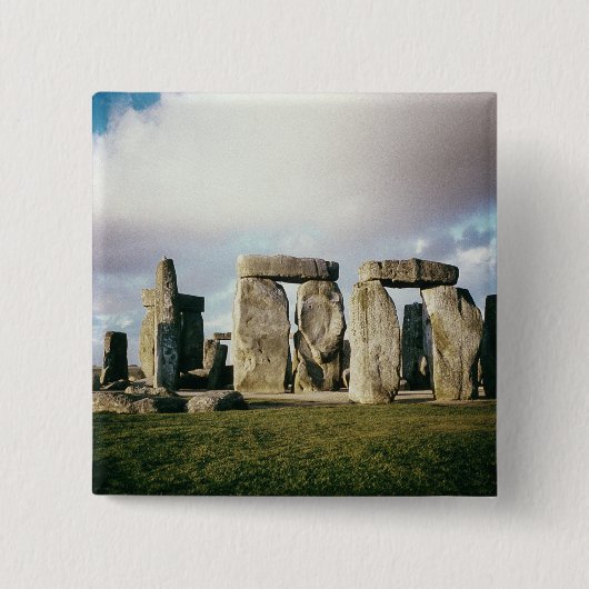 Stonehenge Vierkante Button 5,1 Cm (Voorkant)