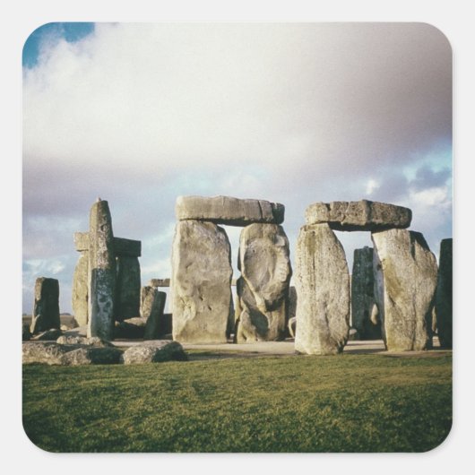 Stonehenge Vierkante Sticker (Voorkant)