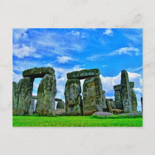Stonehenge, Wiltshire, Engeland, Prehistorische St Feestdagenkaart