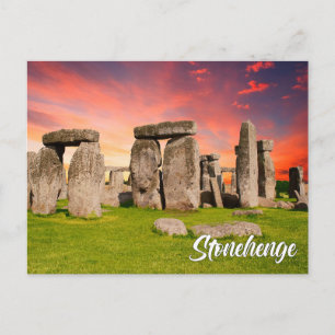 Stonehenge, Wiltshire, Engeland, VK Feestdagenkaart