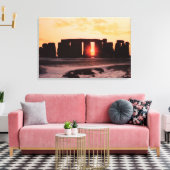 Stonehenge, Winter Solstice Canvas Afdruk (Insitu (Woonkamer))