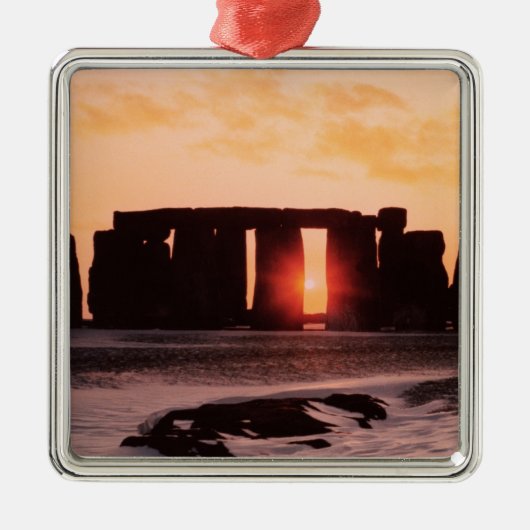 Stonehenge, Winter Solstice Metalen Ornament (Voorkant)