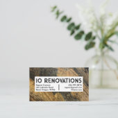 Stonemason Contractor Handyman Cool Rustic Texture Visitekaartje (Staand voorkant)