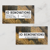 Stonemason Contractor Handyman Cool Rustic Texture Visitekaartje (Voorkant / Achterkant)