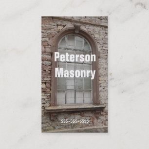 Stonemason masonry visitekaartje