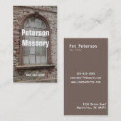 Stonemason masonry visitekaartje (Voorkant / Achterkant)