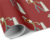 Stonemason Stickman Cadeaupapier (Rol Hoek)