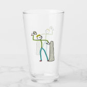 Stonemason Stickman Glas (Achterkant)