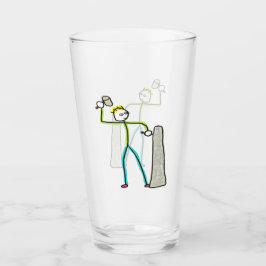 Stonemason Stickman Glas