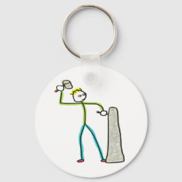 Stonemason Stickman Sleutelhanger