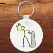 Stonemason Stickman Sleutelhanger (Achterkant)