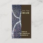 Stonemasons, steenwerkers visitekaartjes (Achterkant)