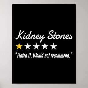 Stones 1-sterren Review Nierstenen Nierziekte Poster
