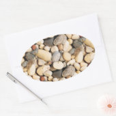 Stones Custom Blank Trendy Natuur Sjabloon Ovale Sticker (Envelop)