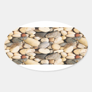 Stones Custom Blank Trendy Natuur Sjabloon Ovale Sticker