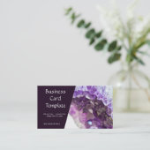 Stones de guérison Carte de visite Améthyste (Debout devant)