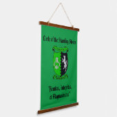 Stones Lodge Banner Hangend Wandkleed (Gebogen)
