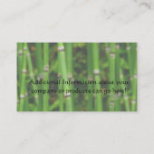 Stones Zen et Carte de visite en bambou (Dos)