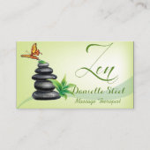 Stones Zen Therapist Carte de visite (Devant)