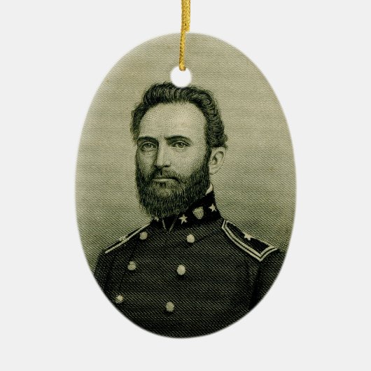 Stonewall Jackson Keramisch Ornament (Voorkant)