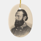 Stonewall Jackson Keramisch Ornament (Voorkant)