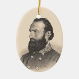 Stonewall Jackson Keramisch Ornament