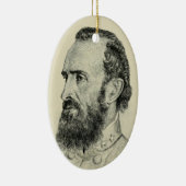 Stonewall Jackson Keramisch Ornament (Rechts)