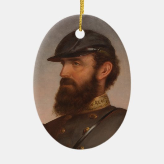 Stonewall Jackson Keramisch Ornament (Voorkant)
