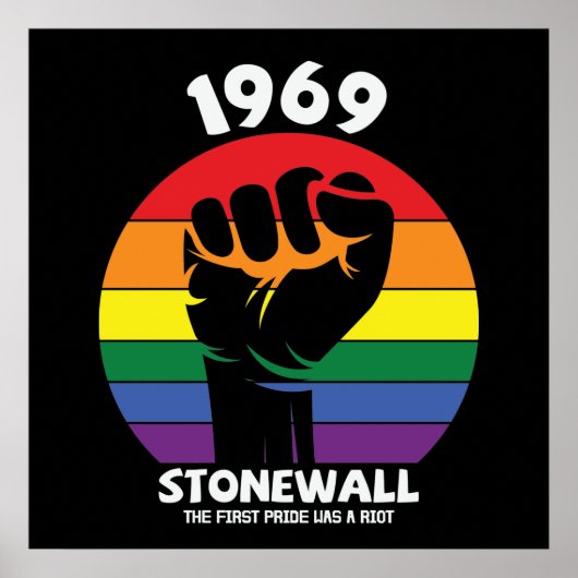 Stonewall Riot Remembrance Gay Pride Poster (Voorkant)