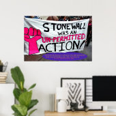 Stonewall was een ongeoorloofde actie poster (Thuiskantoor)