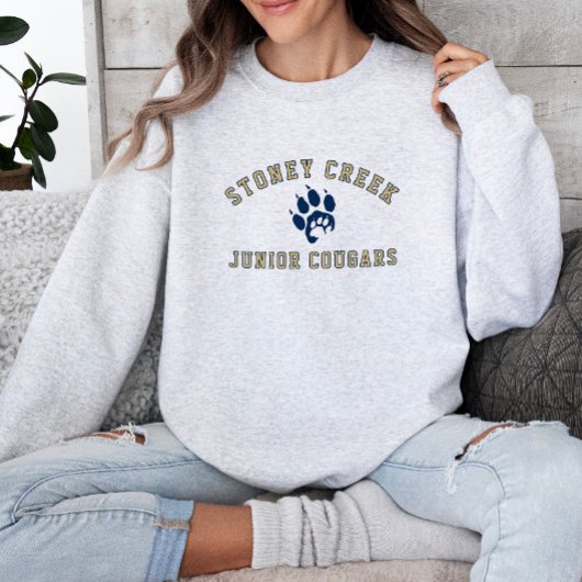 Stoney Creek Junior Cougars Paw Ash Cozy Trui
