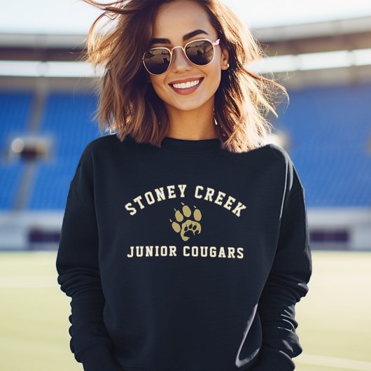Stoney Creek Junior Cougars Paw Navy Comfortabel Trui