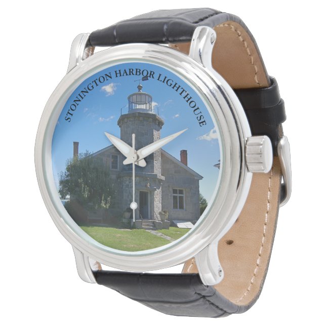 Stonington Harbour Lighthouse, CT eWatch Watch Horloge (Gekanteld)