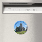 Stonington Harbour Lighthouse, CT Round Magnet Magneet (Insitu (Vaatwasser))