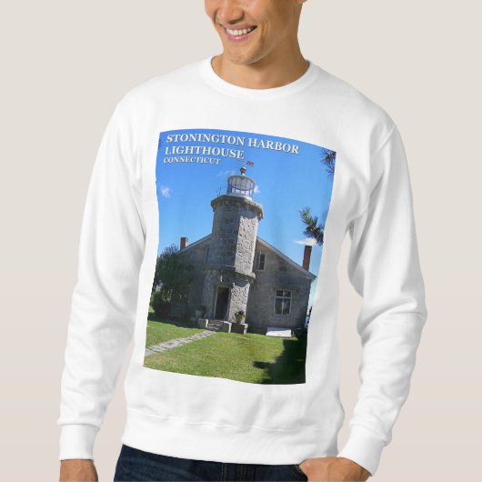 Stonington Harbour Lighthouse, CT Sweatshirt (Voorkant)
