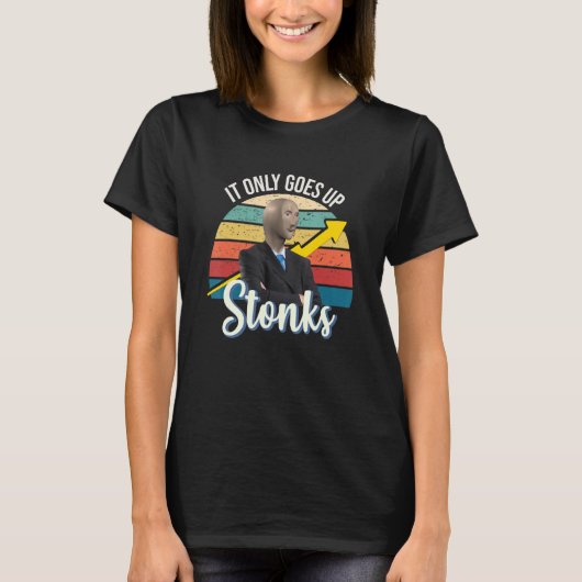 Stonken gaan alleen maar naar het donkere man t-shirt (Voorkant)