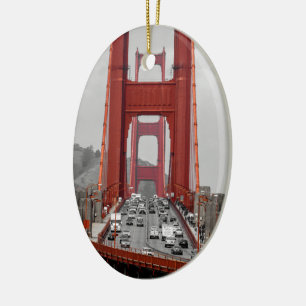 STONNEN! GOLDEN GATE BRIDGE CALIFORNIA USA KERAMISCH ORNAMENT