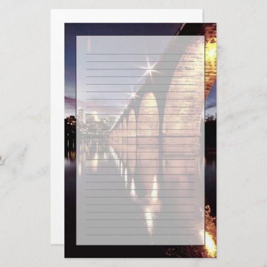 StonResearch Skyline Briefpapier (Voorkant / Achterkant)